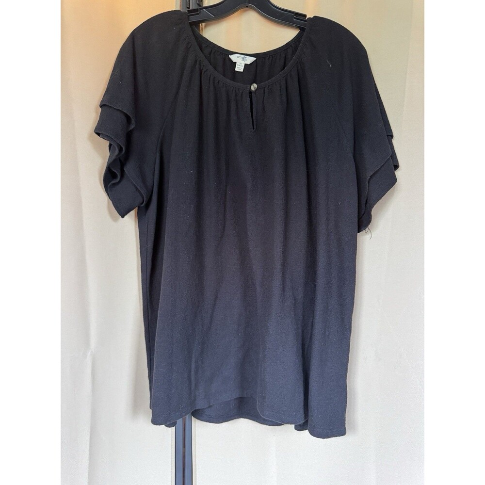 Terra & Sky 2X  Black blouse